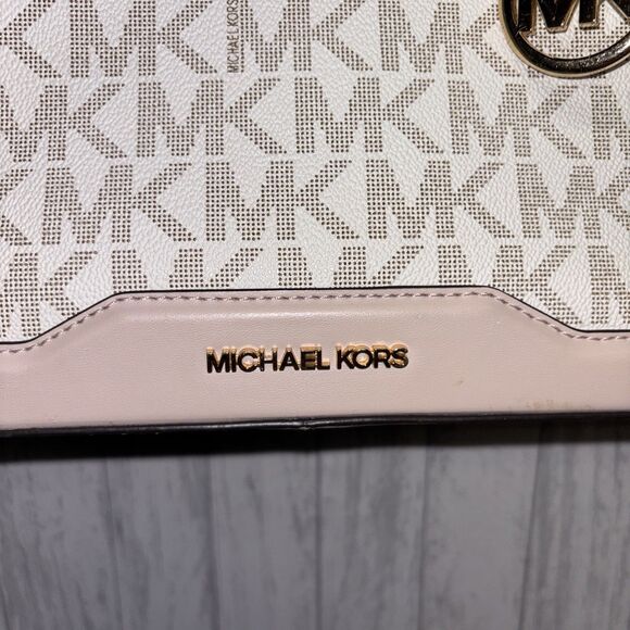 Michael Kors Large Jessie Bag Pink Ivory - Picture 3 of 12